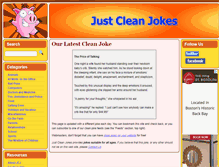 Tablet Screenshot of justcleanjokes.com